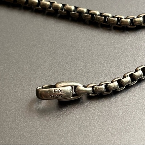 David Yurman Sterling Silver Box Chain Bracelet - Picture 4 of 7